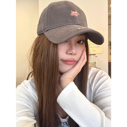 Streetwear Casual Baseball Cap with Unique Graphic Print and Lettering