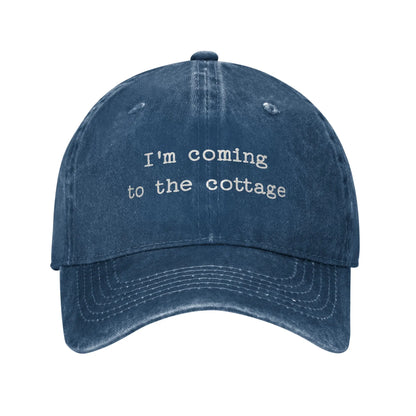 Heated Rivalry Washed Baseball Cap I'm Coming To The Cottage Summer