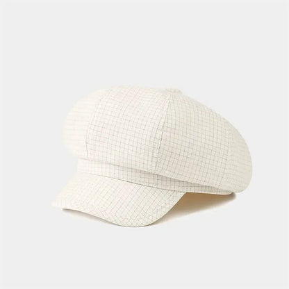 Spring And Summer Cotton Geometric Print Octagonal Hats