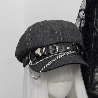 Octagonal Harajuku Beret Hat Casual Wear