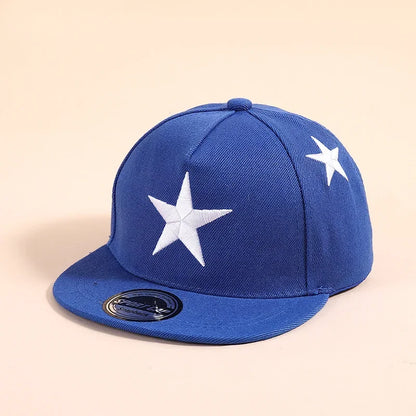 Children Five-pointed Star Embroidery Baseball Caps