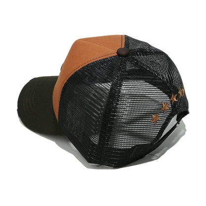 Streetwear 3D Star Embroidery Mesh Baseball Cap Summer