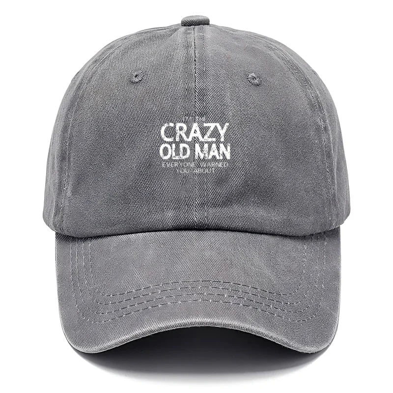 Funny Quote Vintage Washed Cotton Baseball Cap Adjustable