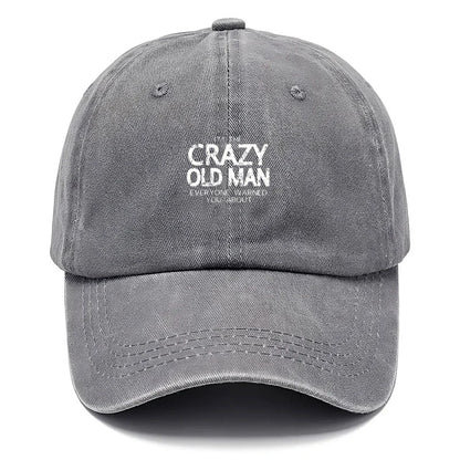 Funny Quote Vintage Washed Cotton Baseball Cap Adjustable