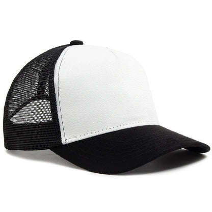 New Summer Suede Trucker Hat Men Mesh Baseball Cap