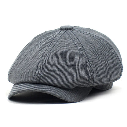 Cotton Casual Newsboys Hat For Men Women