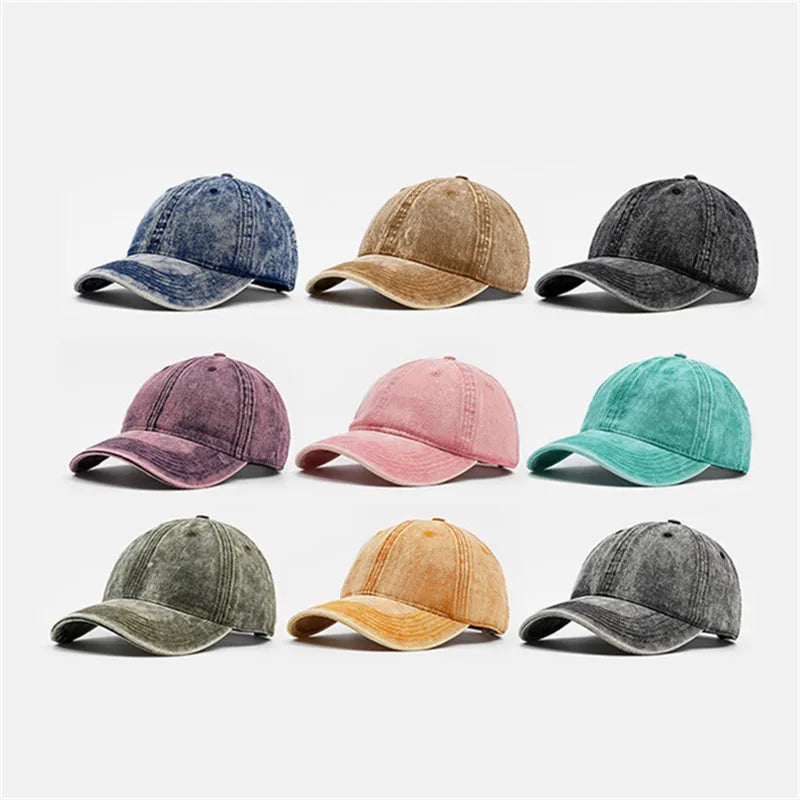 Four Seasons Denim Solid Casquette Baseball Cap