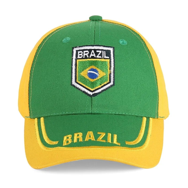 New Summer Unisex 3D Brazil Flag Brazilian Champions Adult Baseball Cap