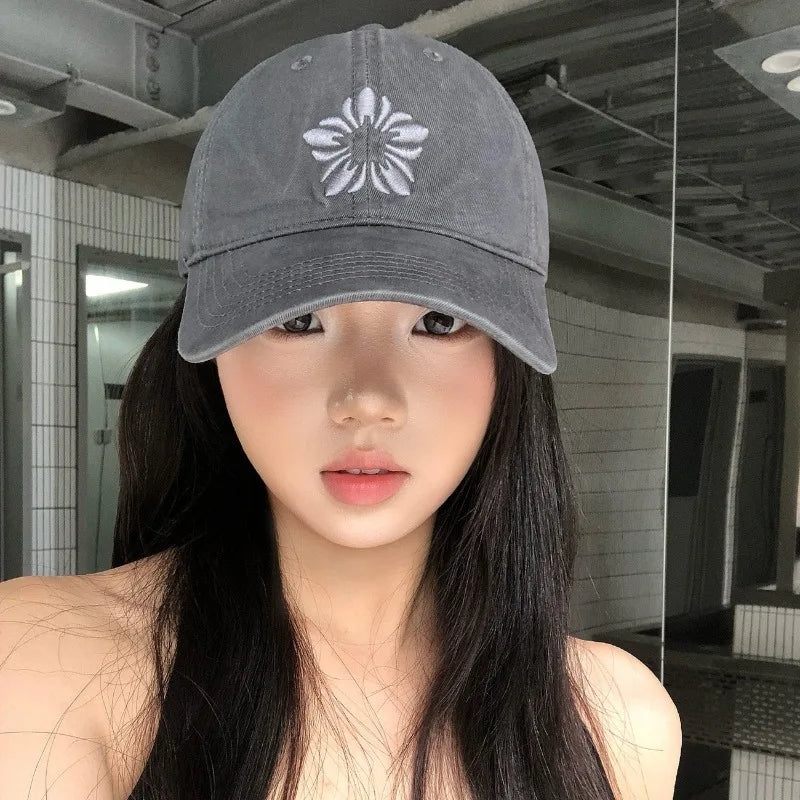 1pc Retro Washed Unisex Baseball Cap Summer