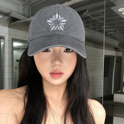 1pc Retro Washed Unisex Baseball Cap Summer