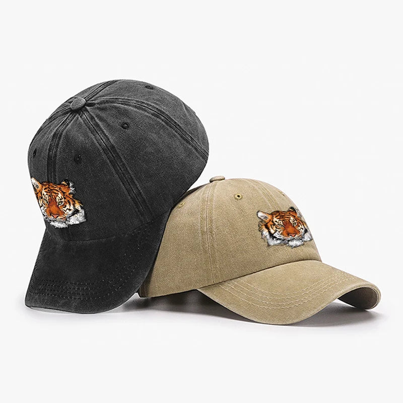 Tiger Head Printed Baseball Cap Unisex Men Women
