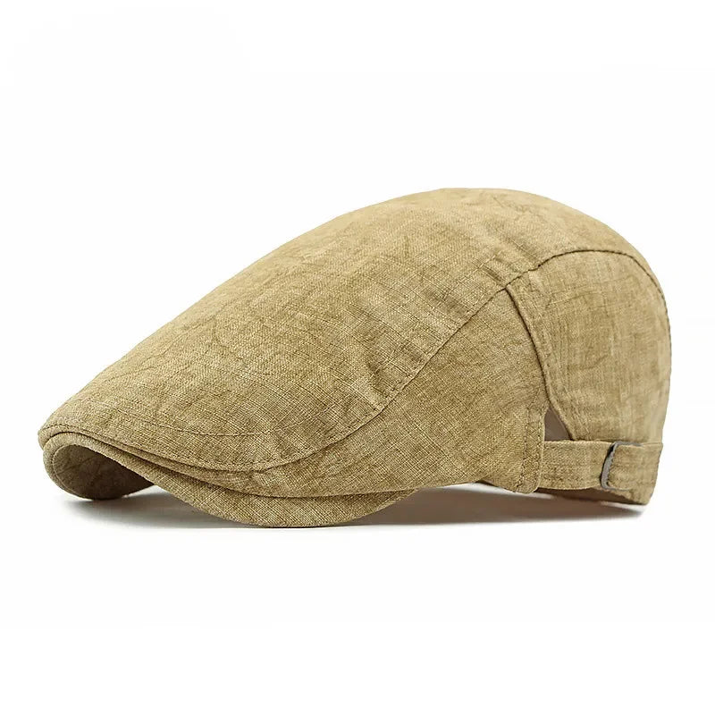 Four Seasons Cotton Print Newsboy Caps Octagonal Cap
