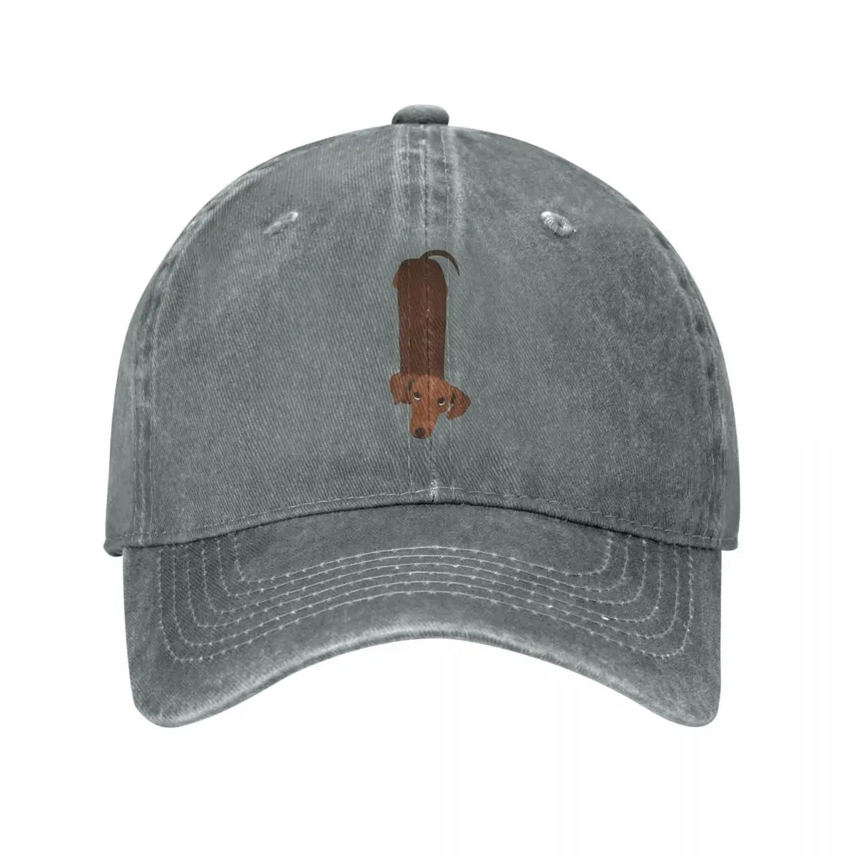 I Love My Wiener Dog Dachshund Baseball Cap Distressed Washed Caps Hat Fashion Outdoor Activities Sun Cap