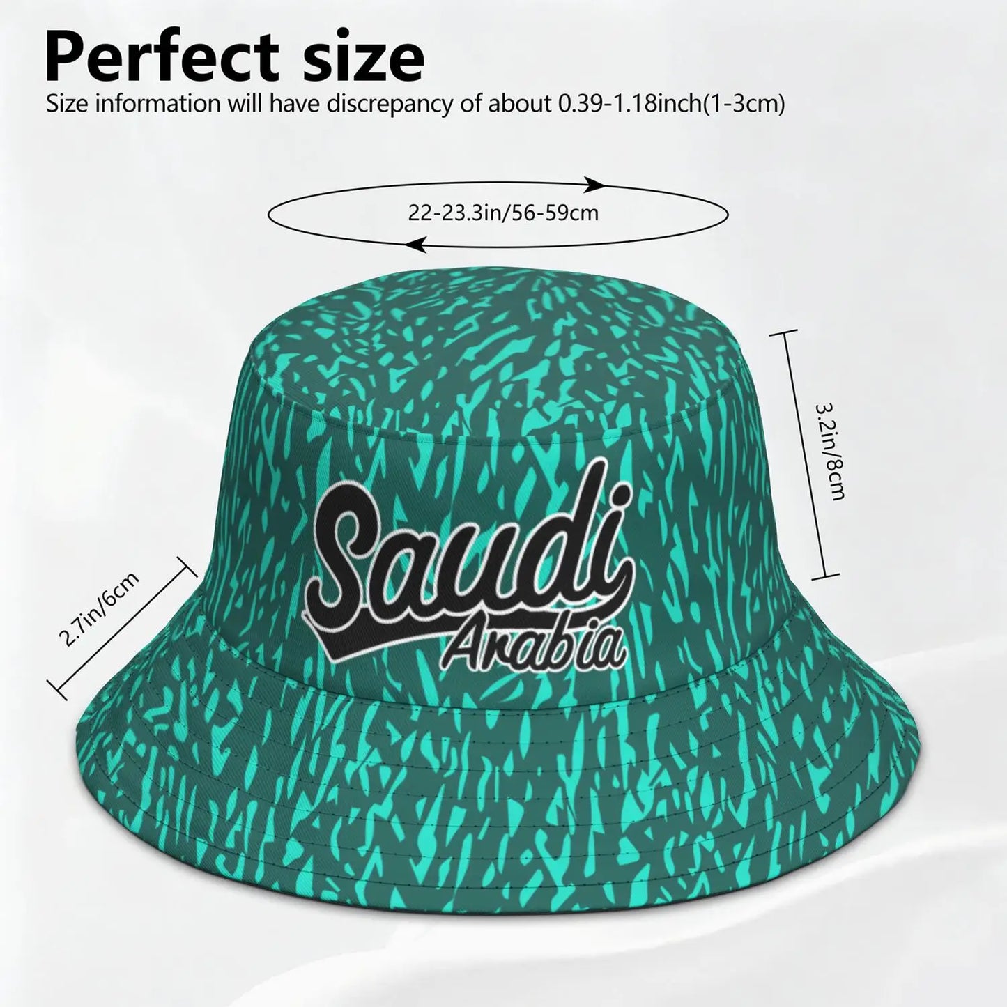Saudi Arabia Fisherman Hats Bucket Cap Country Travel