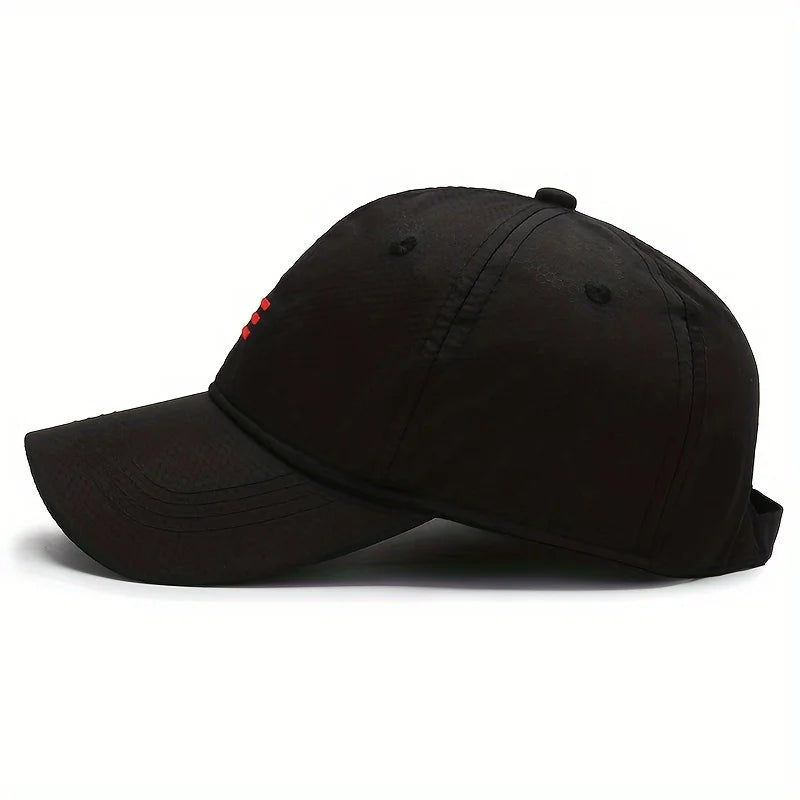 Breathable Baseball Cap - Adjustable, Moisture-Wicking Sun Hat