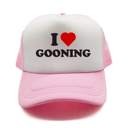 Funny I Love Gooning Baseball Caps Cool Summer Men Mesh