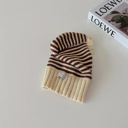 Children Warm Hats Windy Break Girls Knit Hat Neck Warm Boys Caps