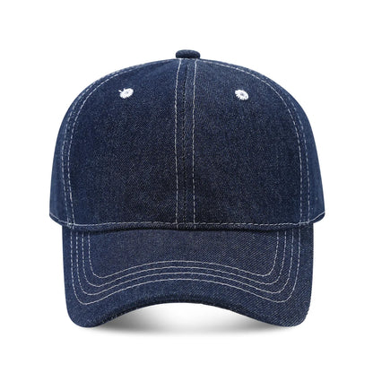 2026 New Solid Color Denim Baseball Cap For Women