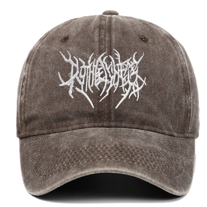 Vintage Washed Punk Hip Hop Baseball Cap Embroidered Dad Hat Vintage Classic Style