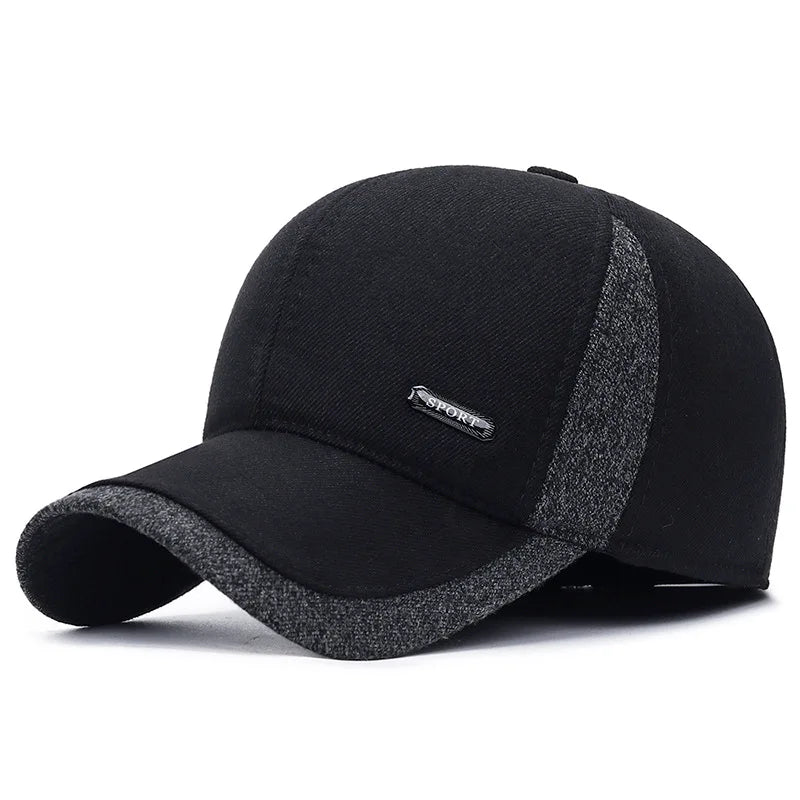 Autumn Thick Warm Men Winter Baseball Cap