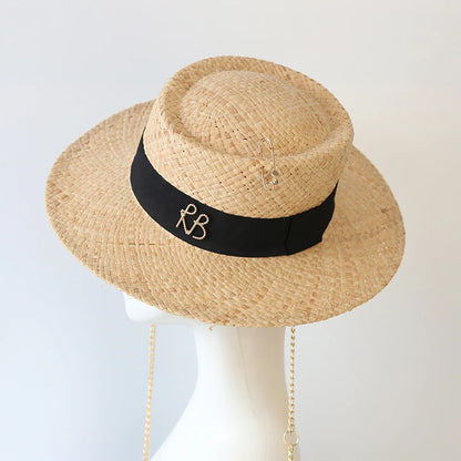 Ladies Party Wedding Dress Hats Travel Beach Sun Hat Chapeau Femme