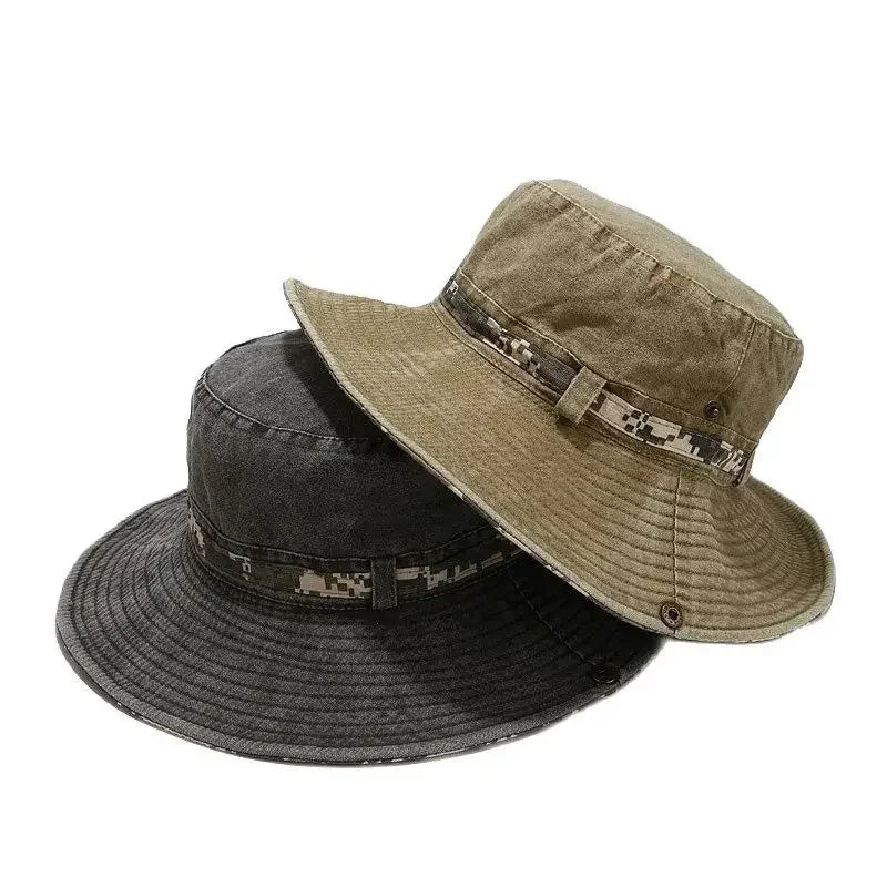 Four Seasons Cotton Solid Bucket Hat Fisherman Hat