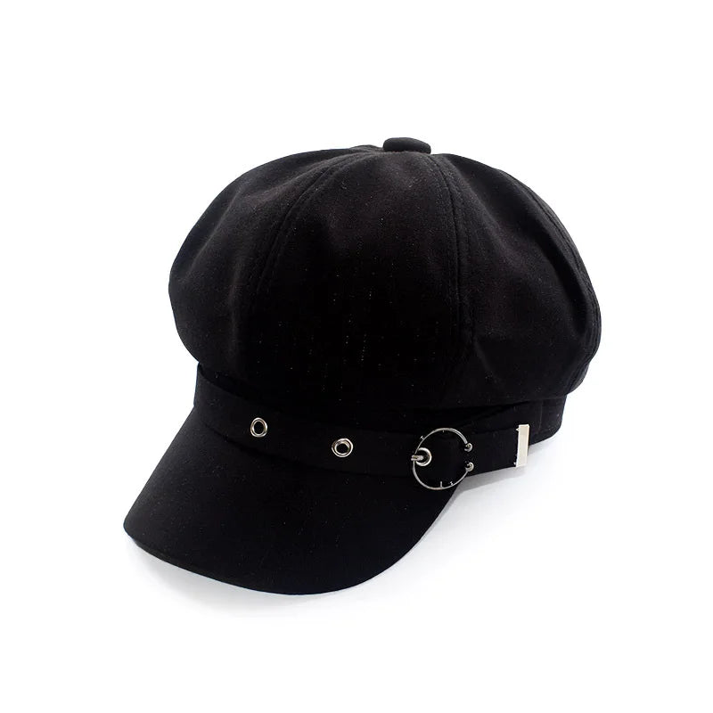 Women's Beret Hat Cotton Duck Tongue Caps Spring Autumn