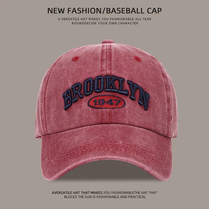 Brooklyn Alphabet Baseball Cap Men Women's