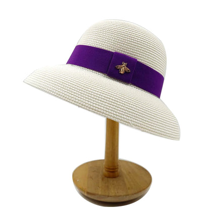 Sun Protection Straw Hat French Elegant Outdoor Beach Travel