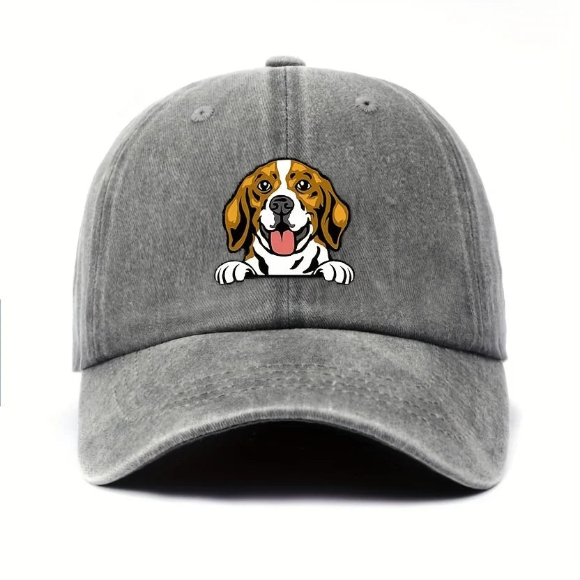 Cute Dog Printed Baseball Hat for Men and Women