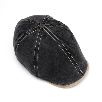 Summer Cotton Newsboy Caps For Men Hats Berets