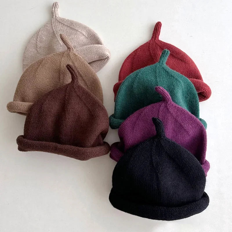 Kids Winter Hats For Newborn Boys Crochet Bonnet Toddler Girl Cap