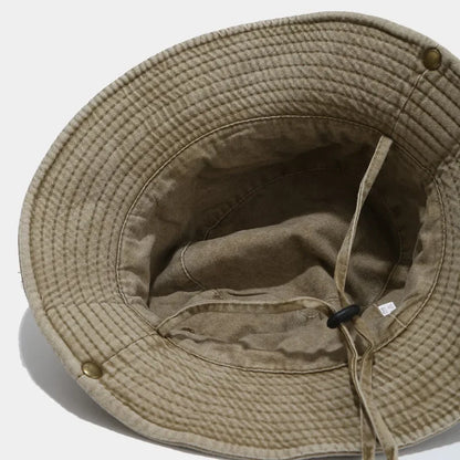 2024 Four Seasons Cotton Solid Bucket Hat Fisherman Hat