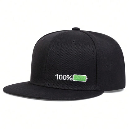 Unisex Battery Embroidery Hip-hop Hats Spring Autumn Outdoor Casual