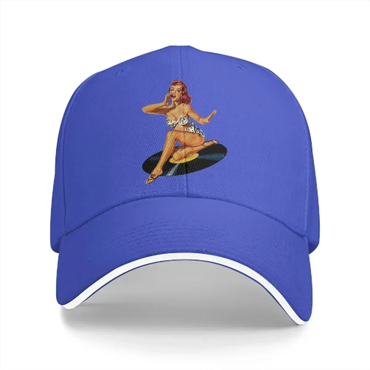 Summer Cap Sun Visor Goddess Pin Up Girl Hip Hop