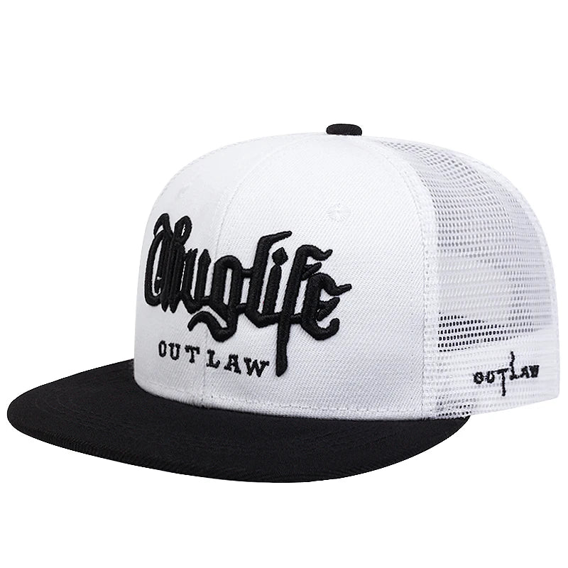 Fashion Fastball Cap Thuglife Embroidery Hiphop Baseball Cap