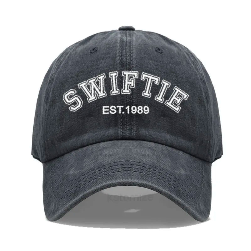 1989 Embroidery Baseball Cap for Men Women Unisex Washed Cotton
