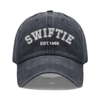 1989 Embroidery Baseball Cap for Men Women Unisex Washed Cotton