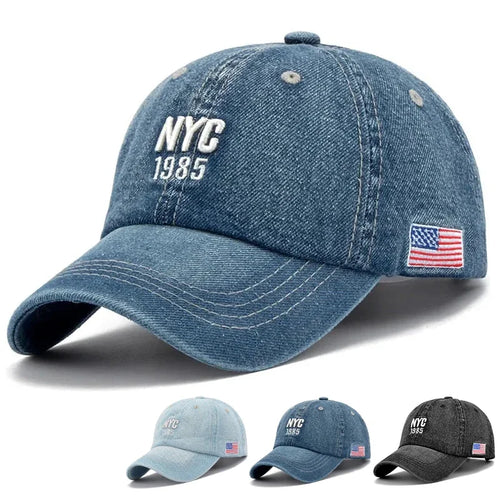 New Brand NYC Denim Baseball Cap Men Women