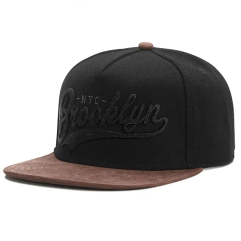 Unisex Brooklyn Embroidery Hip Hop Hats Outdoor Adjustable Casual Baseball Caps Sunscreen Hat