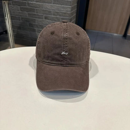 Spring Summer Simple Embroidered Letter Baseball Cap