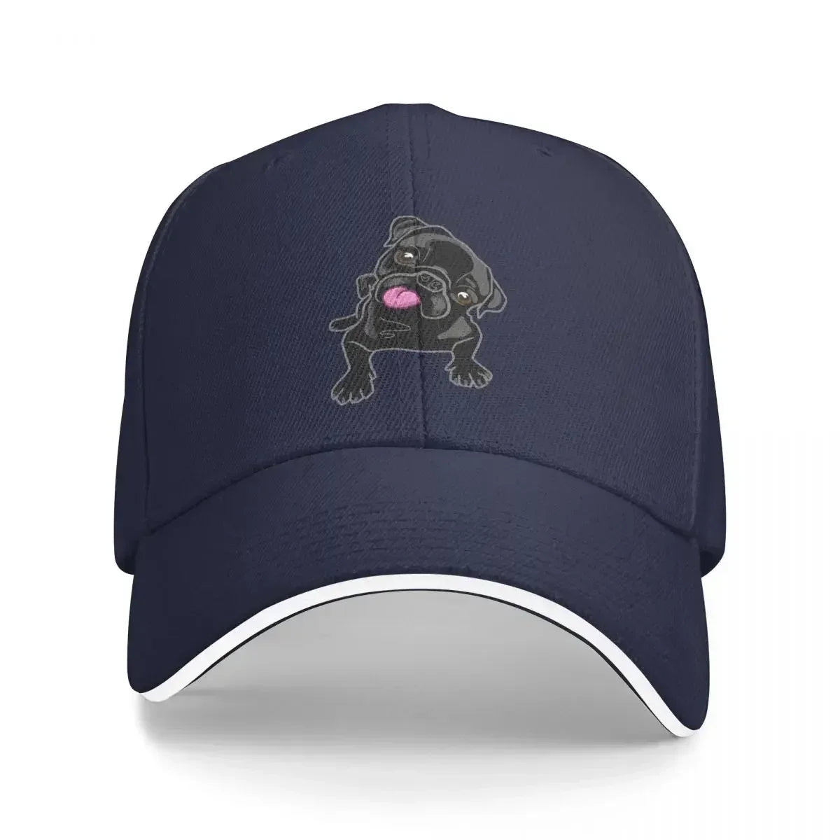 Tongues Out Because Black Pug Cap Casual Baseball Caps