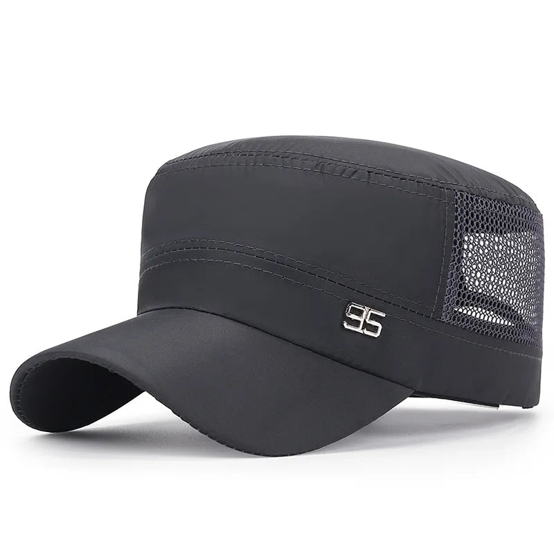 Military Cap Flat Top Hat Men's Baseball Hat
