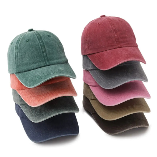 1pc Solid Color Washed Baseball Cap For Adults,  Minimalist Retro Style Casual Soft