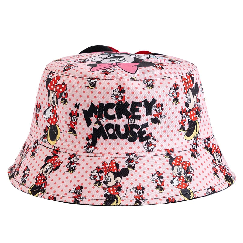 New Children's Mickey And Minne Bucket Hat Cartoon Cute Boys Girls Cap
