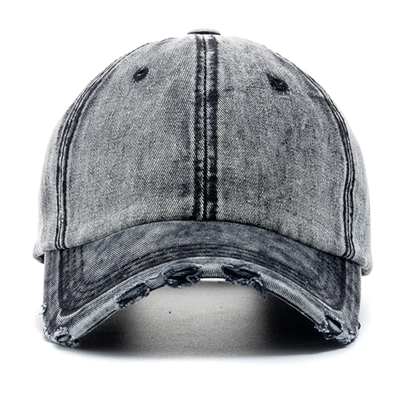 New Unisex Washed Cotton Cap High Quality Denim Plain Baseball Cap