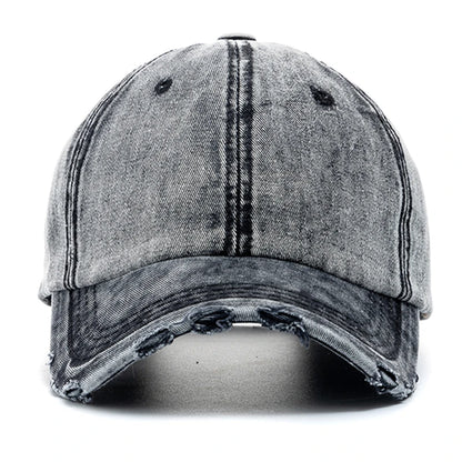 New Unisex Washed Cotton Cap High Quality Denim Plain Baseball Cap
