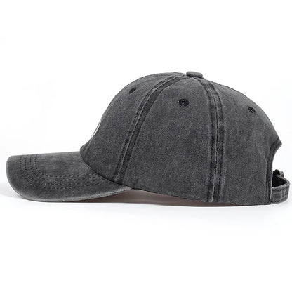 Anime Washed Denim Hats Cosplay Adult Unisex Cap Cartoon Embroidery Luffy Peripheral Fashion  Beanie Hat