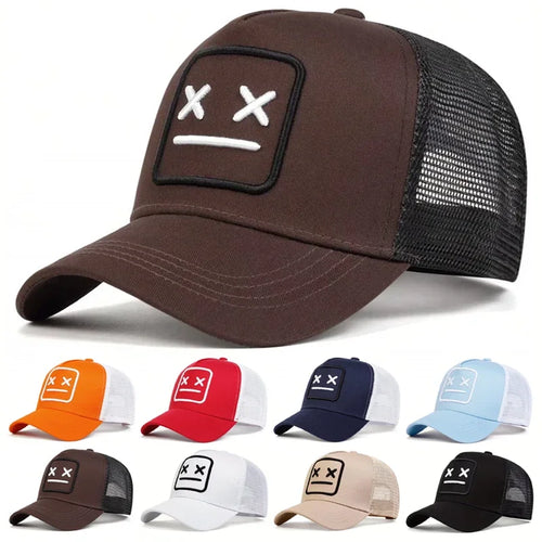Unisex XX Embroidery Baseball Net Caps Casual Hats Spring and Summer