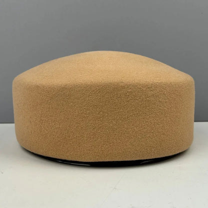 Retro Flight Attendant Ball Berets Hat Women's 100% Wool